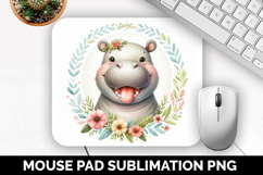 Cute Animals Mouse Pad Bundle, Sublimation Mouse Pad PNG Product Image 5