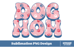 American Dog Mom 4th of July USA Paw DTF PNG Sublimation Product Image 1
