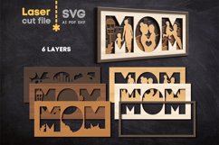 Mom Dad SVG laser cut files for Glowforge Product Image 2