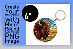 Sleek Keychain Circle Design Template , Animals Product Image 1