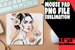 Luminous Desk Pad Designs Sublimation, Beauty Woman Product Image 1