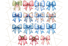 Bright Summer Bow PNG, Cute Watercolor Coquette Bows Png Product Image 5