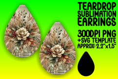 Unique Teardrop Design for Crafts , Autumn Flower Product Image 1