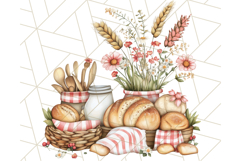 Cottagecore Kitchen Clipart, Vintage Country Floral Kitchen Product Image 5