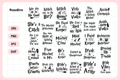 30 Wizard Bachelorette Party Sayings SVG Bundle Product Image 3