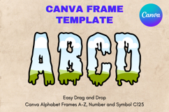 Canva Letters Frame Alphabet Template Font Add Photo C125 Product Image 1