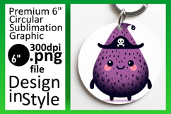 Dynamic Keychain Circle PNG Artwork , Monster Product Image 1