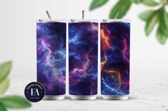 Neon Thunderstorm Texture | Electric Storm Background Product Image 2