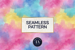 Watercolor Wash Digital Paper | Seamless Rainbow Texture Product Image 3