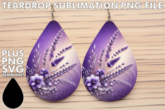 Luminous Teardrop Earrings Designs PNG, Leopard Prints Product Image 1