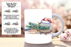 Serene 15oz Mug Wrap Png Template , Holiday Product Image 1