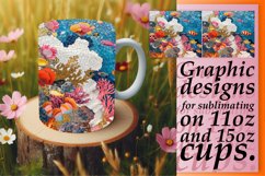 Golden Garden Path Mug Design: Glitter Sublimation, Spring Product Image 1