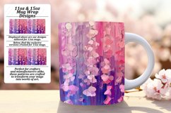 Floral Stripe Mug Wrap - Springtime Splendor Product Image 1