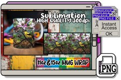 Artistic 20oz Stained Glass Mug Wrap Design 11oz/15oz Product Image 1