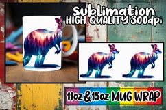 Inspiring mornings 11oz 15oz sublimation wrap, Animals Art Product Image 1