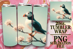 Radiant memories 20oz tumbler wrap, Birds Product Image 1