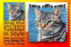 Whisker-tastic Tumbler Wrap: Sublimation Wonders Product Image 1