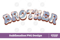 brother Png Retro Retro Mother's Day Mom Sublimation Product Image 1