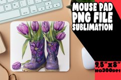Colorful Watercolor Mousepad Sublimation PNG Product Image 1