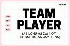 Funny Office Saying SVG | Team Player Product Image 3