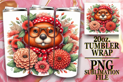 JOYFUL NIGHTS 20oz TUMBLER WRAP, Cute Animals Product Image 1