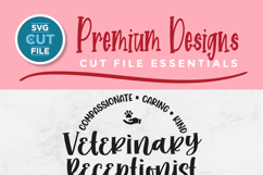 Vet Receptionist svg, a Veterinary receptionist svg with paw Product Image 2