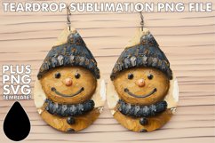 Sweet Teardrop EARRINGS Ideas PNG, Gingerbread Man Product Image 1