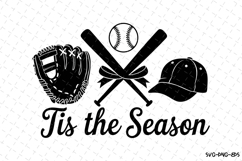 Tis the Season Svg | Baseball SVG Design | Game Day Svg Product Image 1