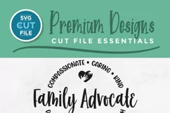 Family Advocate svg with round circle for men or women Product Image 2