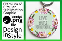Playful Round Design for Keychains , Religious Product Image 1