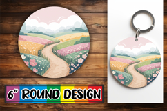 Joyful Coasters Circle PNG Style, Spring Product Image 1