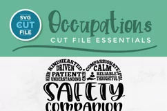 Safety Companion svg for a Caregiver or a home care sitter Product Image 2