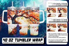 Tranquil Watercolor Tree Tumbler Design - 40oz Product Image 1