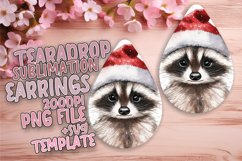 Unique Teardrop Design for DIY Projects , Christmas Watercol Product Image 1