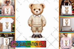 Elegant PNG TSHIRT Gift Ideas, Teddy Bear Product Image 1