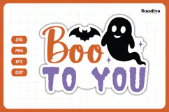 Funny Halloween Sticker | Boo To You Product Image 3