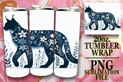 JOYFUL SIPS 20oz TUMBLER WRAP, Flower Animals Product Image 1