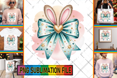 Cheerful TSHIRT Designs Magic PNG, Easter Bow Product Image 1