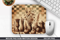 Vintage Mouse Pad Sublimation PNG Design - Mouse Pad PNG Product Image 1