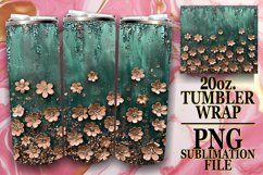 Dazzling Leopard Pattern Tumbler Wrap: Sublimation - 20oz Product Image 1