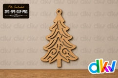 Christmas Earring SVG Laser Cut File Product Image 1
