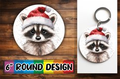 Lovely Round Design for Keychains , Holiday Animals Product Image 1