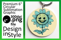 Retro Floral Euphoria: Round Designs PNG Product Image 1