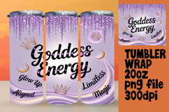 VIBRANT 20oz Tumbler Artwork for DIY , Girl Quote Product Image 1