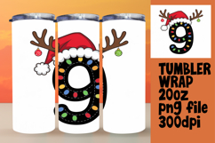 VIVID 20oz Sublimation Tumbler Template , Christmas Product Image 1