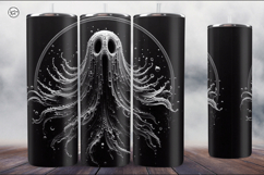 4 Ghost Tumbler Wrap Sublimations, 20 oz Product Image 5