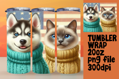 Trendy 20oz Tumbler Wrap File , Dog and cat Product Image 1