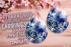 Playful Teardrop Design for DIY , Watercolor Patter Product Image 1