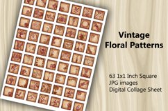 Digital Collage Sheet - Vintage Floral Product Image 1