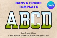 Canva Letters Frame Alphabet Template Font Add Photo C126 Product Image 1